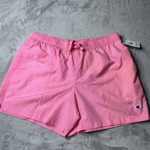 Champion Swim Trunks Mens 2XL Pink Ribbon Mesh Lined Board Shorts NWT